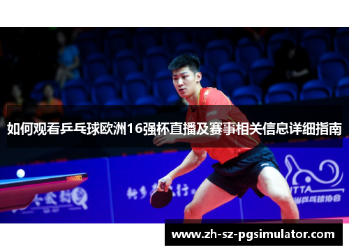 如何观看乒乓球欧洲16强杯直播及赛事相关信息详细指南