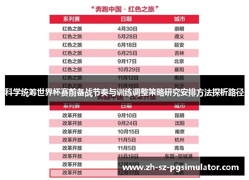 科学统筹世界杯赛前备战节奏与训练调整策略研究安排方法探析路径